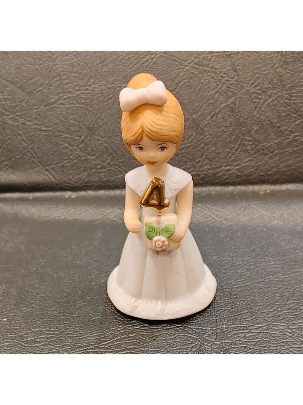 Enesco Growing Up Girls “Age 4” Porcelain Figurine